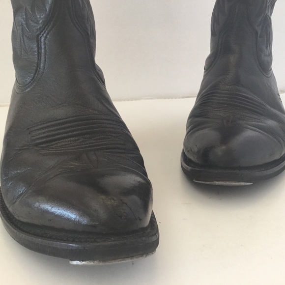 Ariat Black Heritage R Toe Western Boot Sz 12EE B#16/10 - Picture 5 of 8